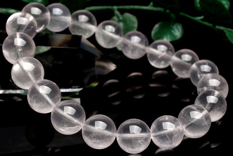 １点物 コロンビア産 ピンクレムリアンシードクリスタル 10 mm ブレスレット パワーストーン 天然石 _U 8264