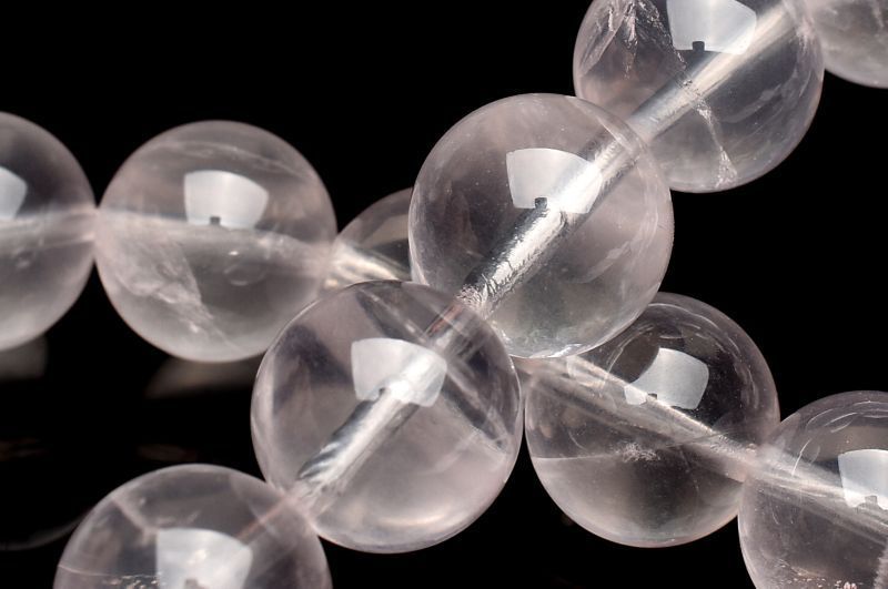 １点物 コロンビア産 ピンクレムリアンシードクリスタル 10 mm ブレスレット パワーストーン 天然石 _U 8264