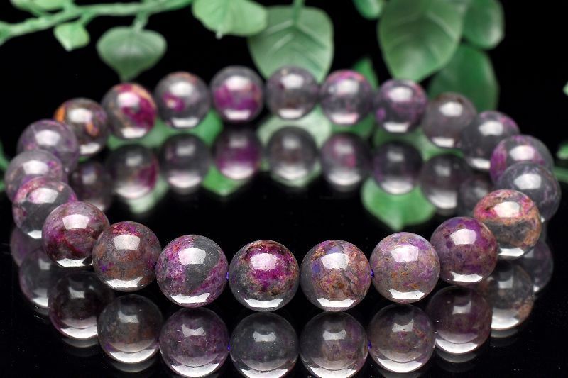 １点物 高品質AA 厳選入荷 スギライト 杉石 9 mm ブレスレット パワーストーン 天然石 _U 8274