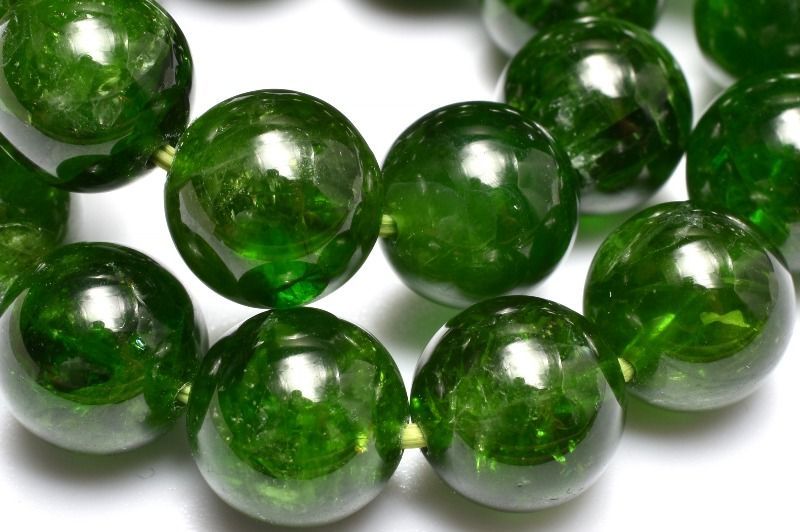  １点物 高品質 鮮やかグリーン ダイオプサイト 9 mm ブレスレット パワーストーン 天然石 _MC 2036 ブレスレット バングル アクセサリー