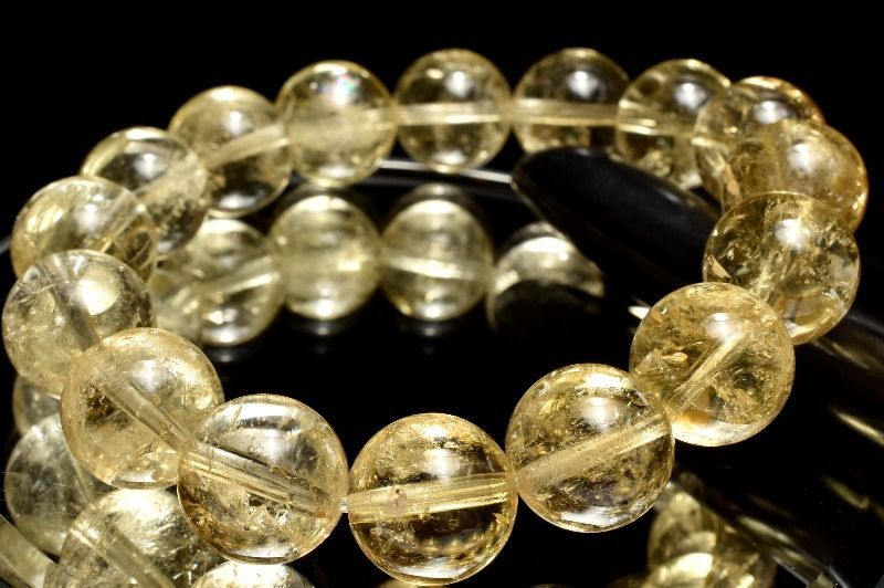 １点物 激 黄金レムリアン ゴールデンレムリアンシードクリスタル 12.5 mm ブレスレット パワーストーン 天然石 _MC 2068