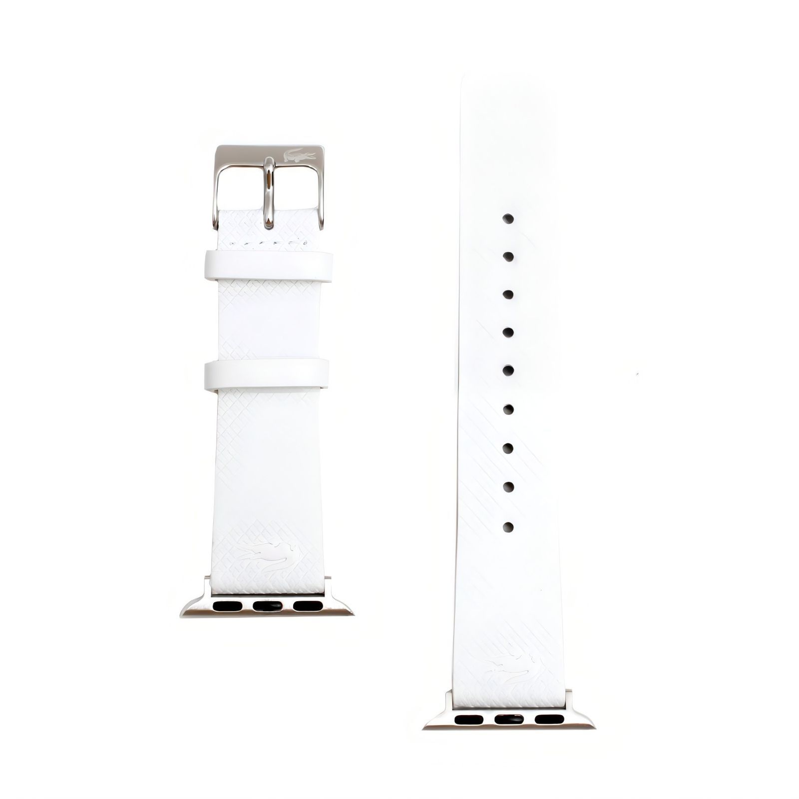 ギフト対応可 ラコステ LACOSTE アップルウォッチ用バンド 替えベルト 38 mm 40 41 Apple Watch スマートウォッチ 交換ベルト メンズ ホワイト シルバー おしゃれ ブランド 記念 プレゼント ギフト