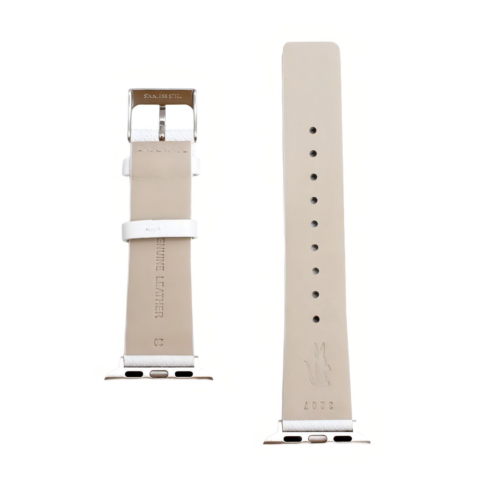ギフト対応可 ラコステ LACOSTE アップルウォッチ用バンド 替えベルト 38 mm 40 41 Apple Watch スマートウォッチ 交換ベルト メンズ ホワイト シルバー おしゃれ ブランド 記念 プレゼント ギフト