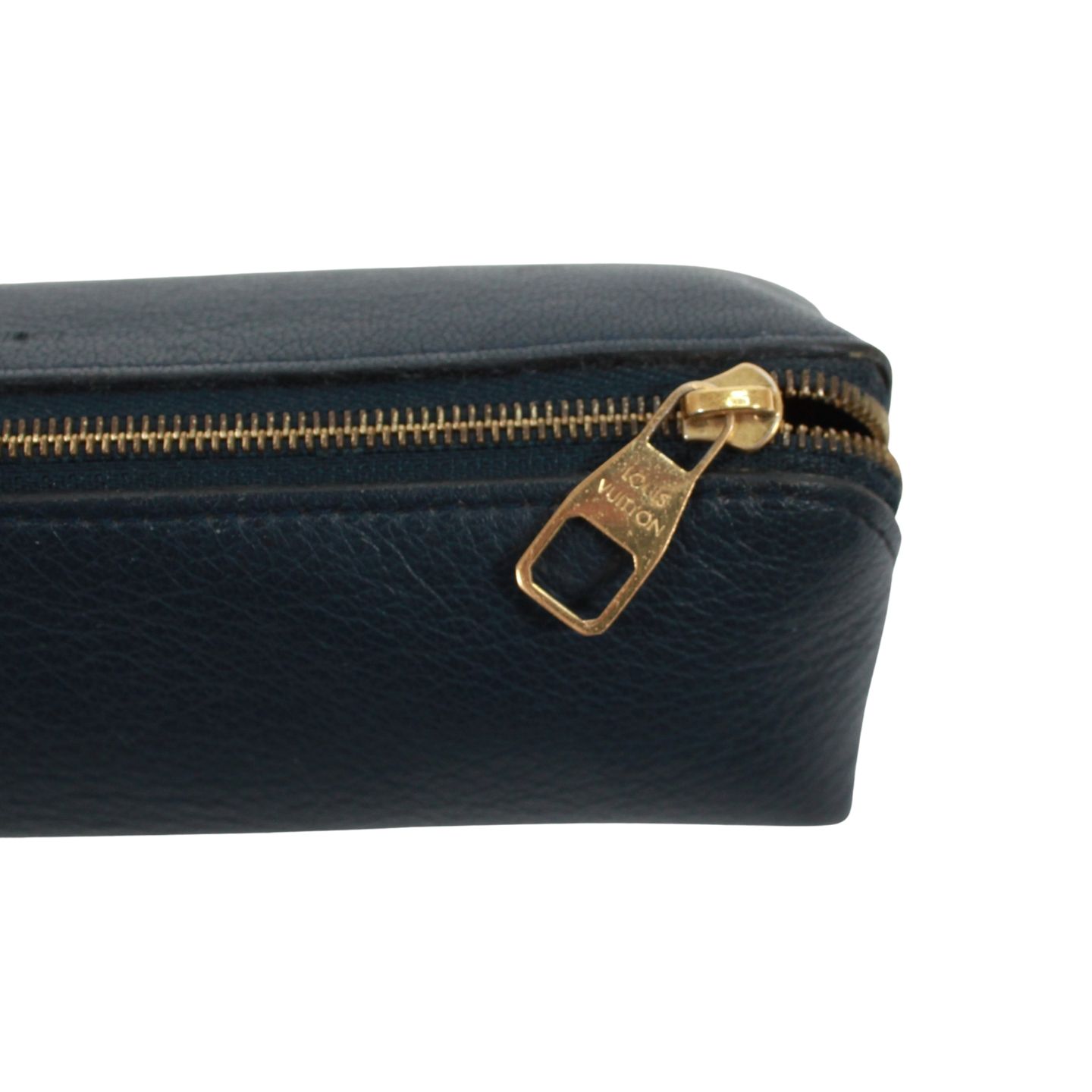  LOUIS VUITTON ルイ ヴィトン トゥルースエリザベット ペンケース レザー ネイビー ユニセックス 筆箱 筆記具
