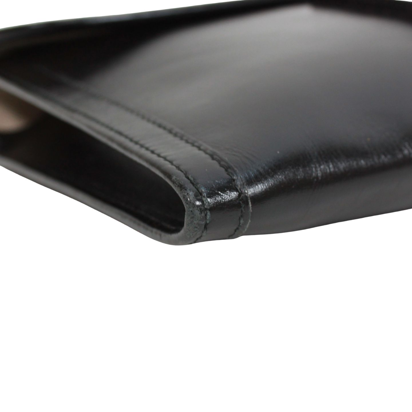 HERMES エルメス ジジェPM クラッチバッグ ボックスカーフ ブラック