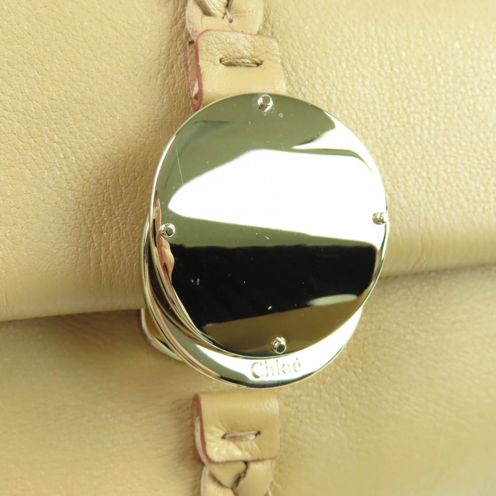 極美品☆Chloe クロエ PENELOPE ペネロペ ロゴ金具付 2WAY カーフ