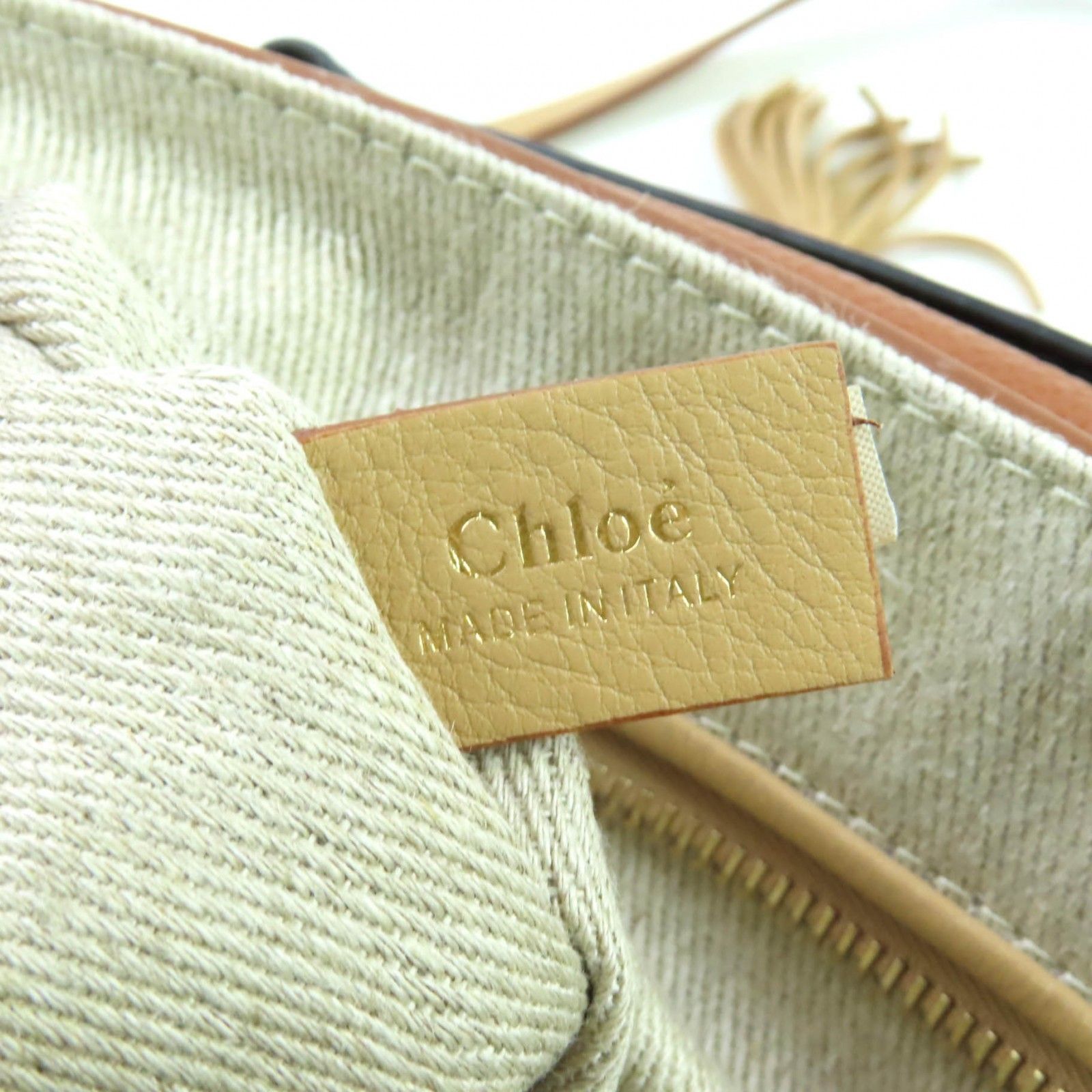極美品☆Chloe クロエ PENELOPE ペネロペ ロゴ金具付 2WAY カーフ