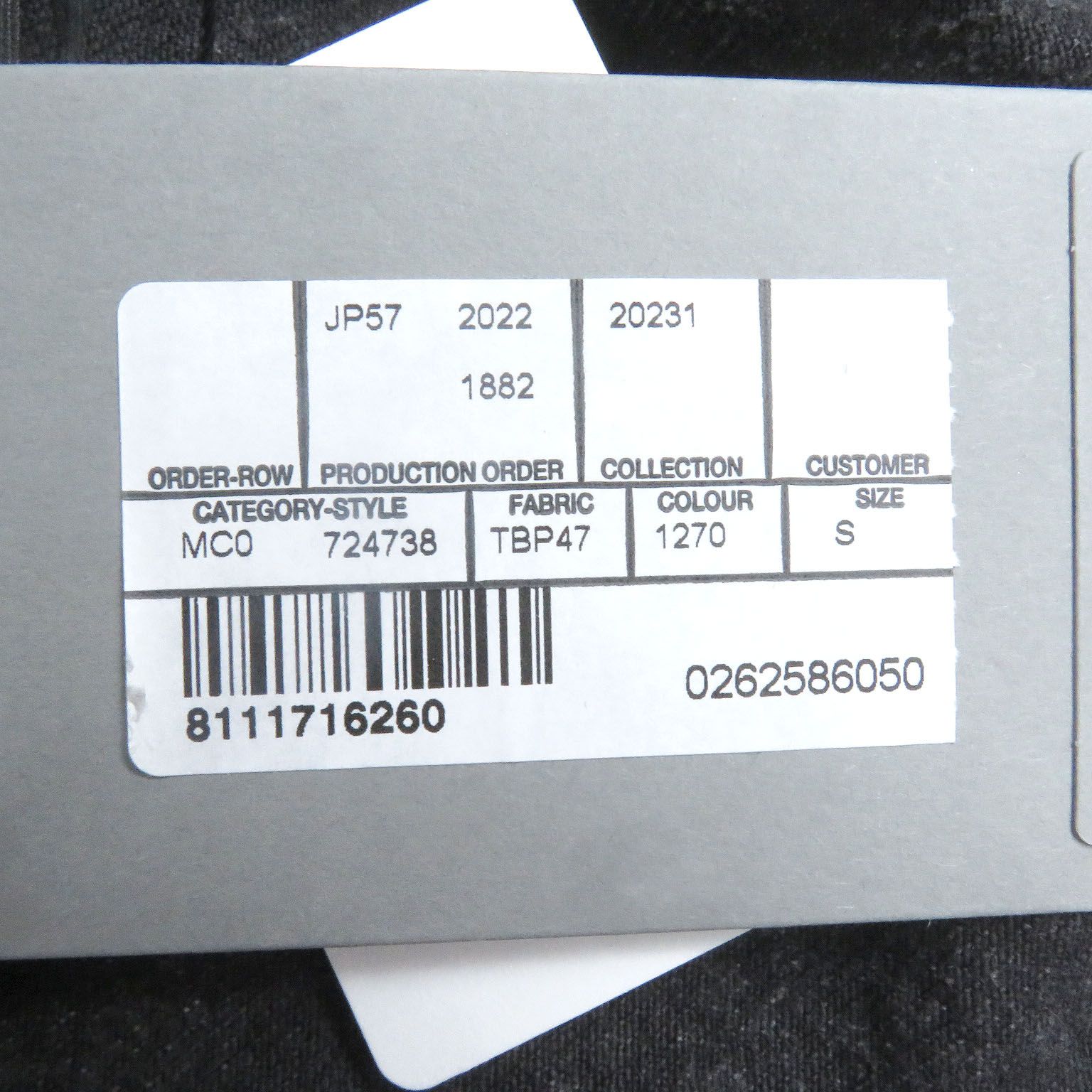 未使用品□BALENCIAGA バレンシアガ 23SS 724738 Logo Denim Jacket