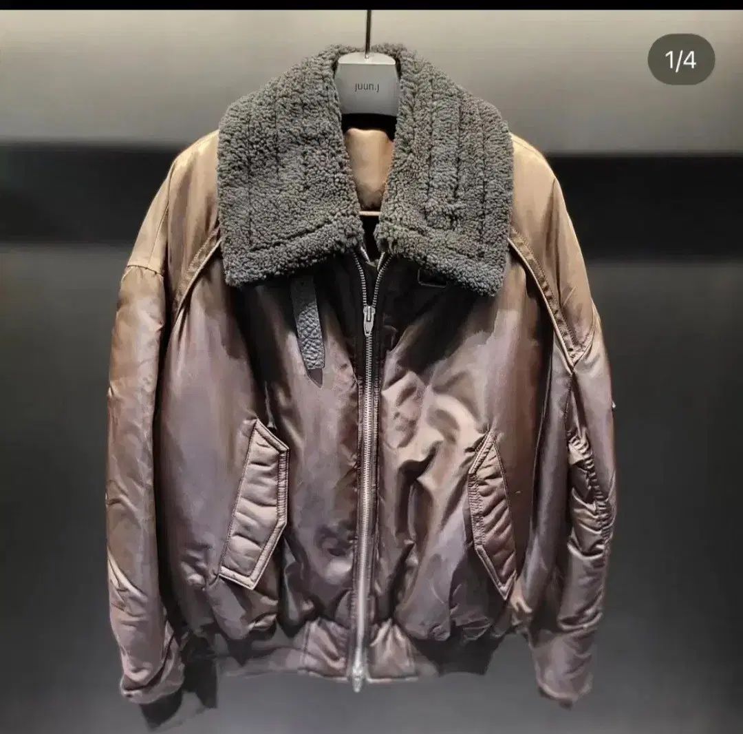 ジュン JUN juun j ブラウン ムートン ジャケット 48