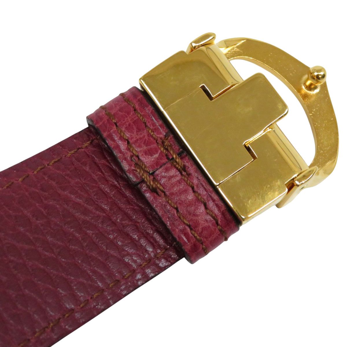 カルティエ Cバックル レザー ベルト Must de Cartier 110 メタル