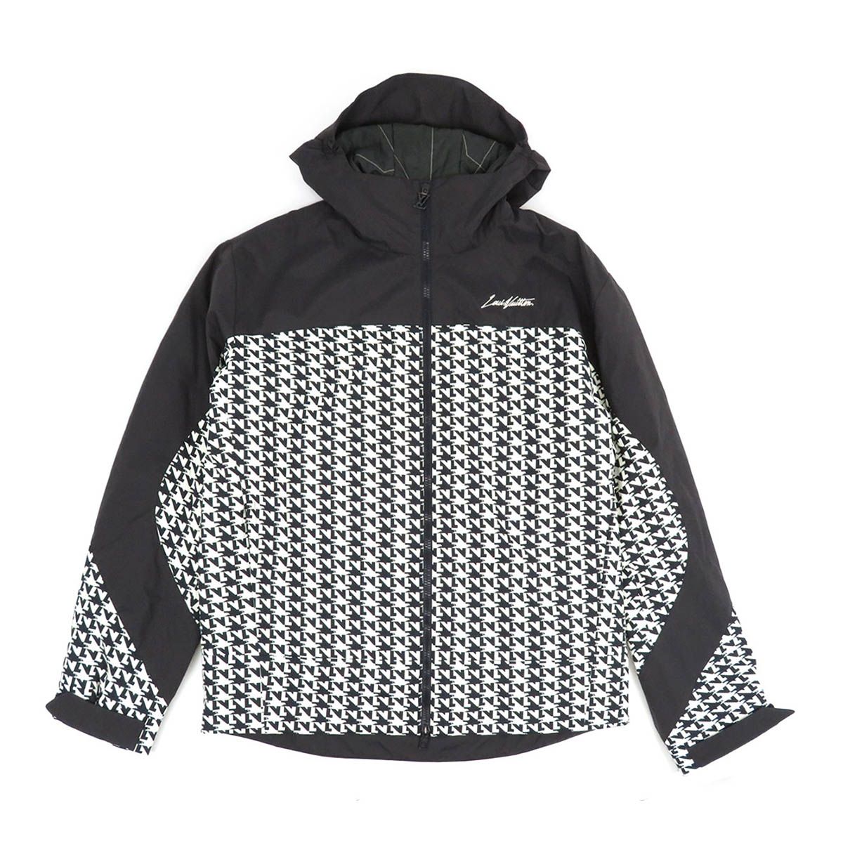 ルイヴィトン バイ パデッド フーデッド ブルゾン RM 231 M J 34 HOB 03 W メンズ ブラック ホワイト LOUIS VUITTON アパレル 小物