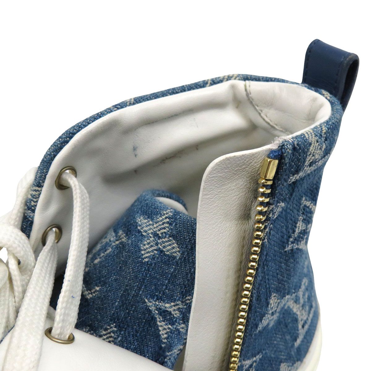 ルイヴィトン ステラーライン デニム ハイカット スニーカー