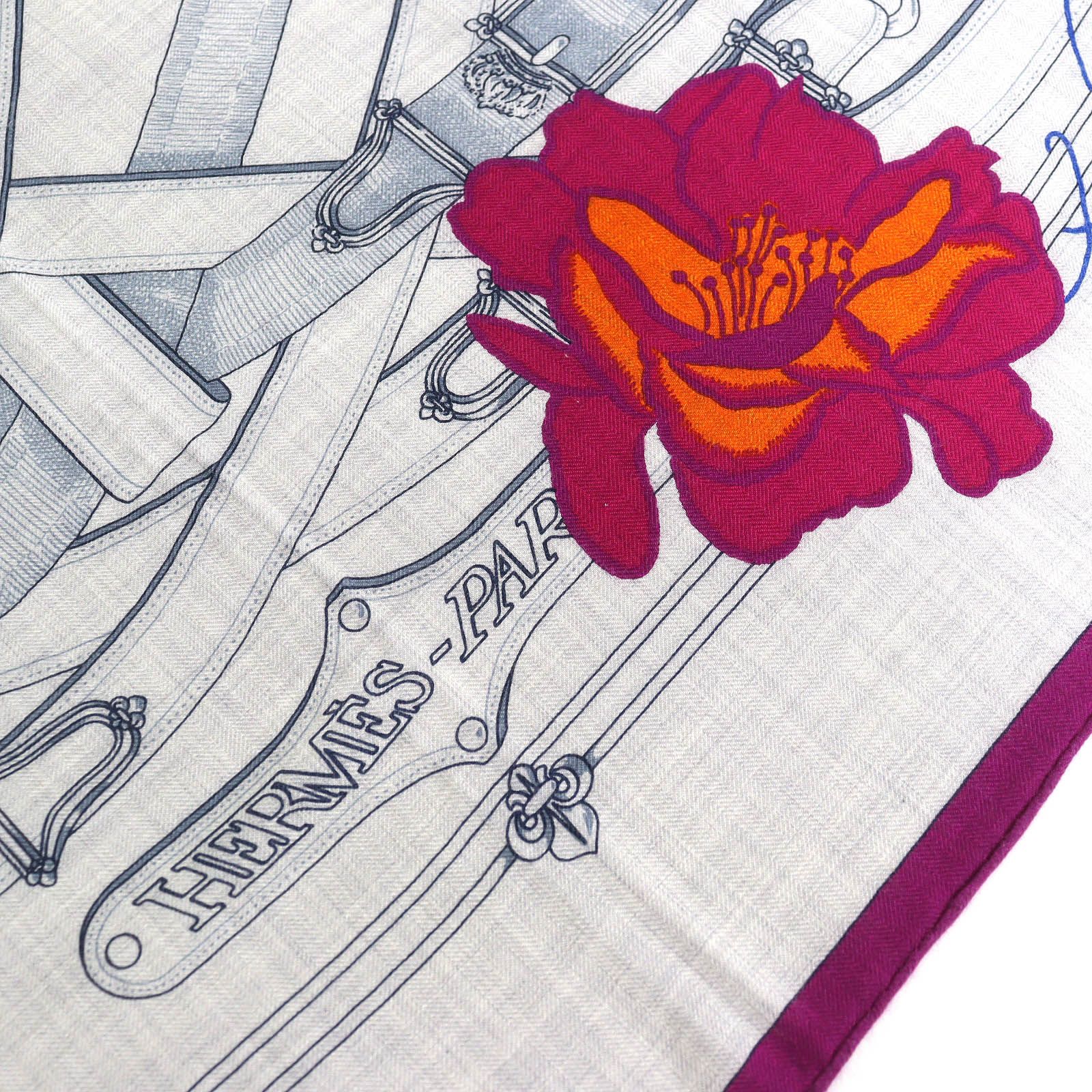 極美品△HERMES エルメス Cavalcadour Fleuri カヴァルカドゥール