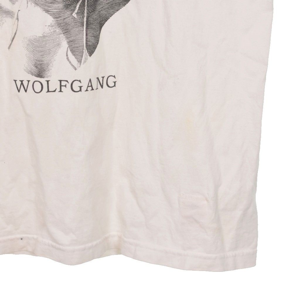 【中古】ミドリカワ Midorikawa TWONESS WOLFGANG Tシャツ 半袖 プリント M 白 ホワイト メンズ ミドリカワ Midorikawa TWONESS WOLFGANG Tシャツ 半袖 プリント M 白