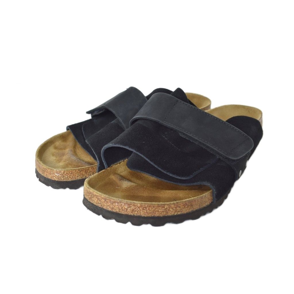 ビルケンシュトック Kyoto キョウト サンダル フラット レザー 41 黒 ブラック