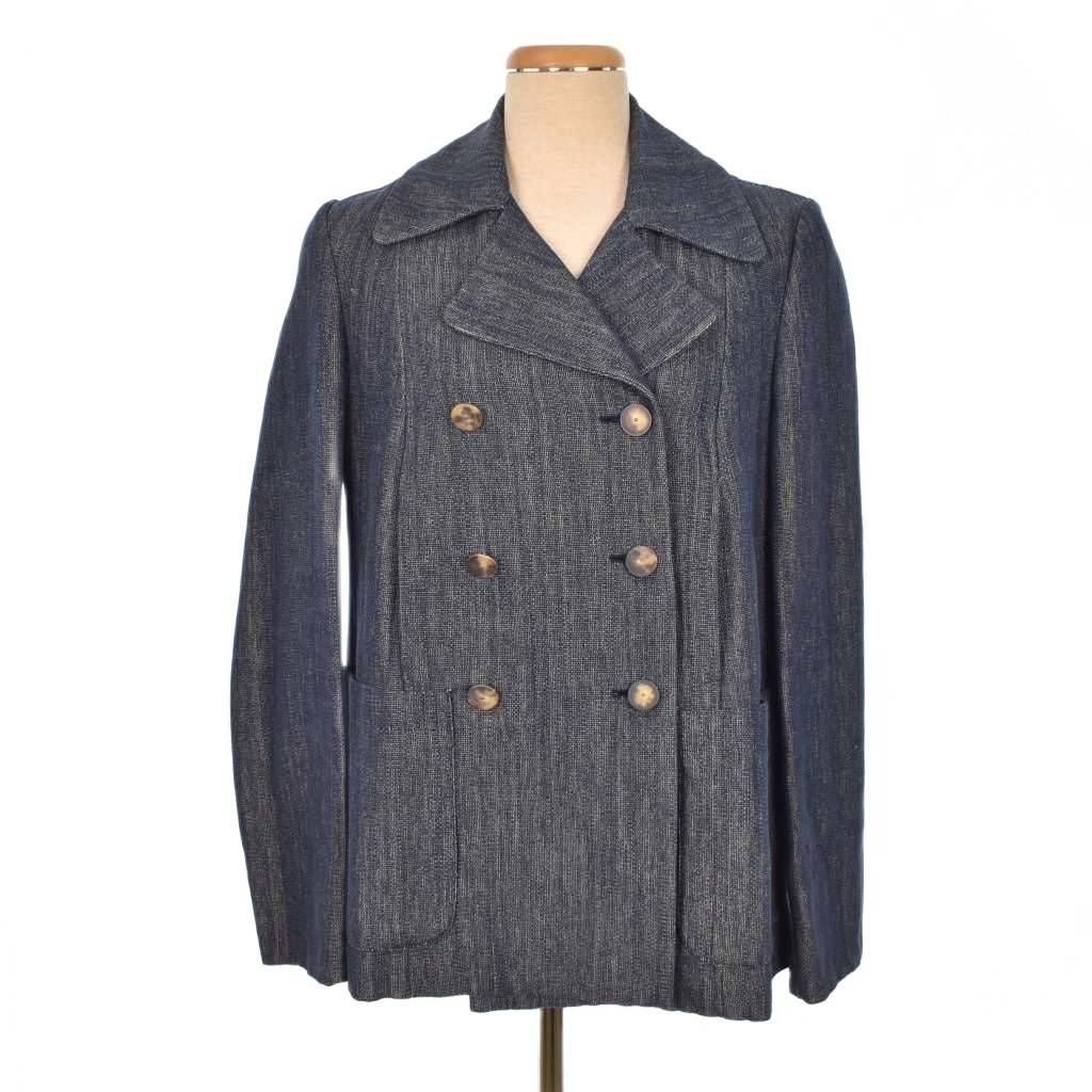 マルニ MARNI デニムジャケット Gジャン ブルゾン ダブル 42 ネイビー