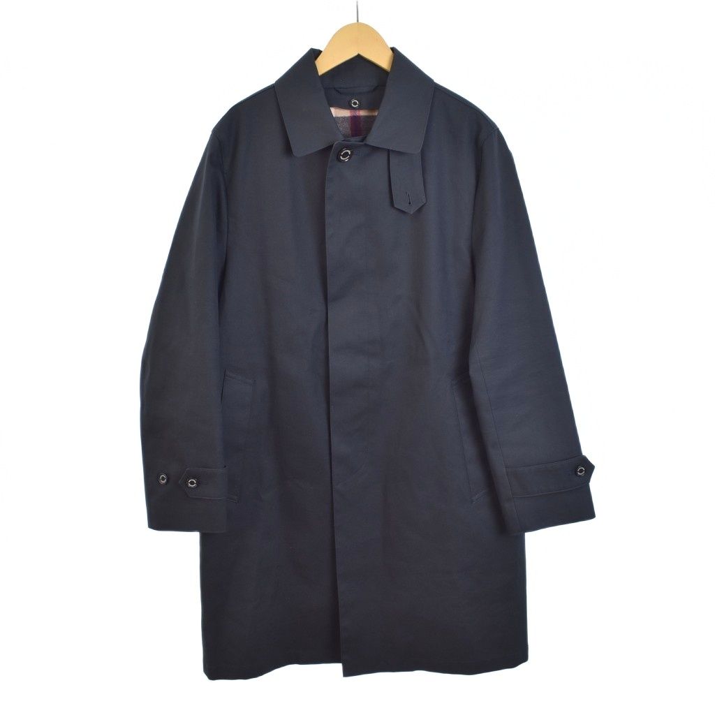 マッキントッシュフィロソフィー ダブルクロス ステン コート ライナー付き 38 紺 ネイビー