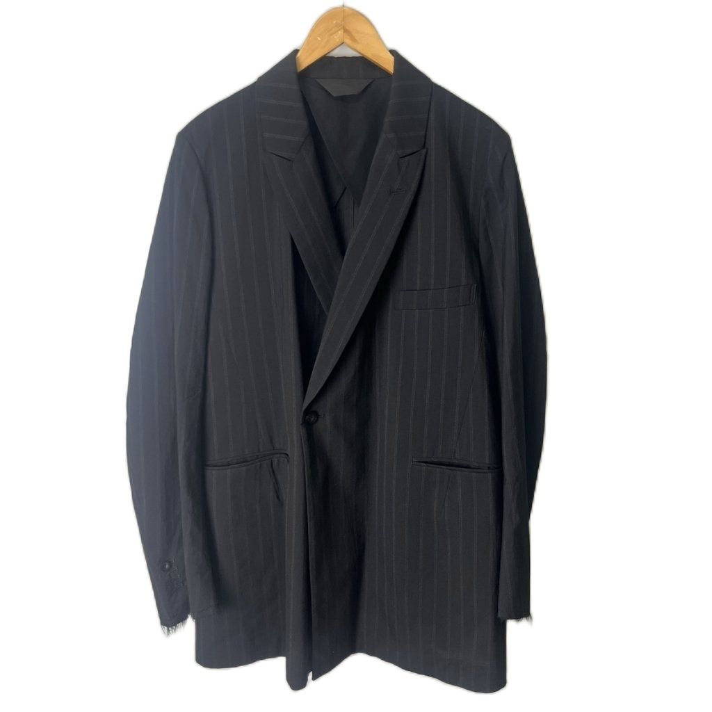 エッセイ ESSAY ピークドラペルセットアップ スーツ パンツ ジャケット M ブラック