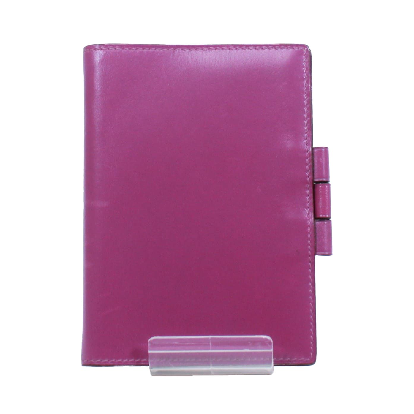 HERMES エルメス アジェンダGM 手帳カバー レザー パープル I刻印 ユニセックス ハサミ 文房具アクセサリー