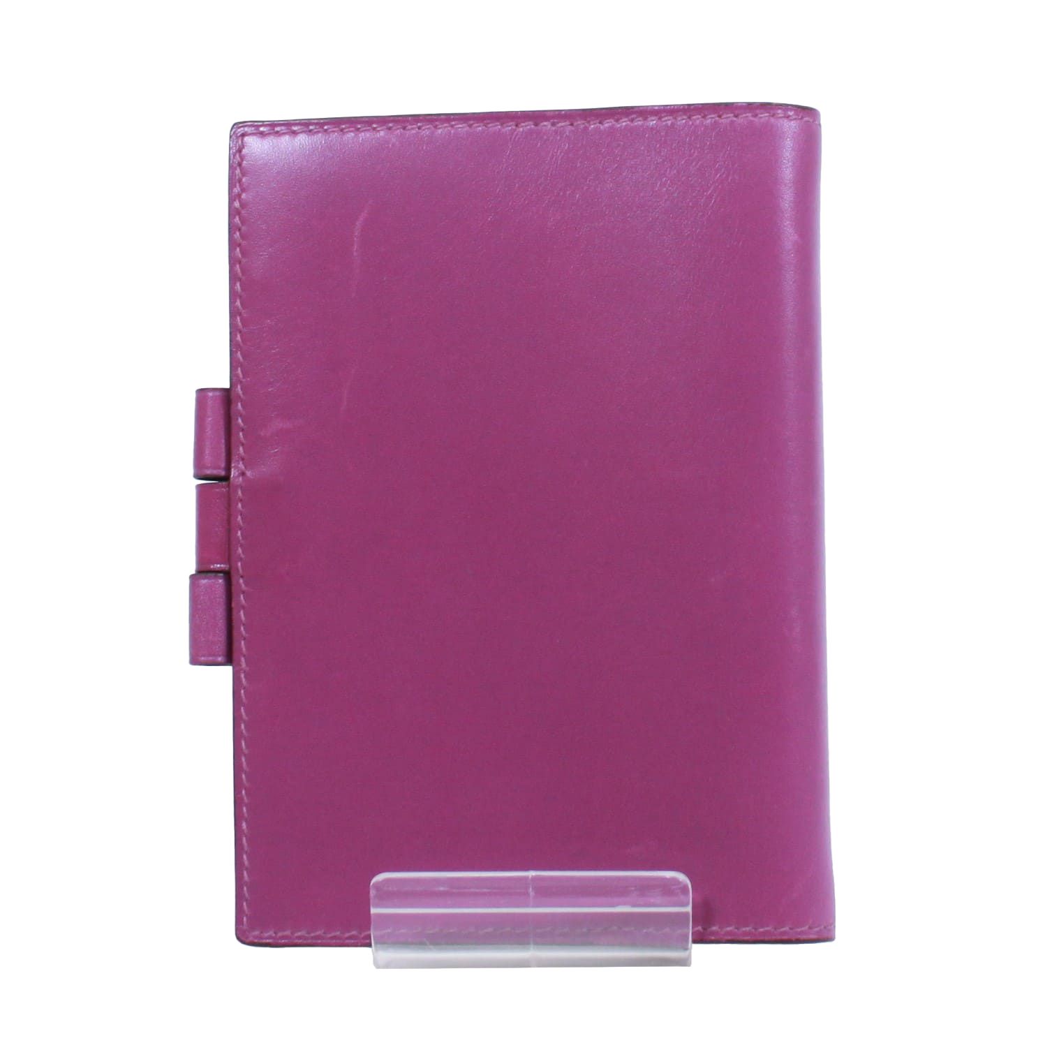 HERMES エルメス アジェンダGM 手帳カバー レザー パープル I刻印 ユニセックス