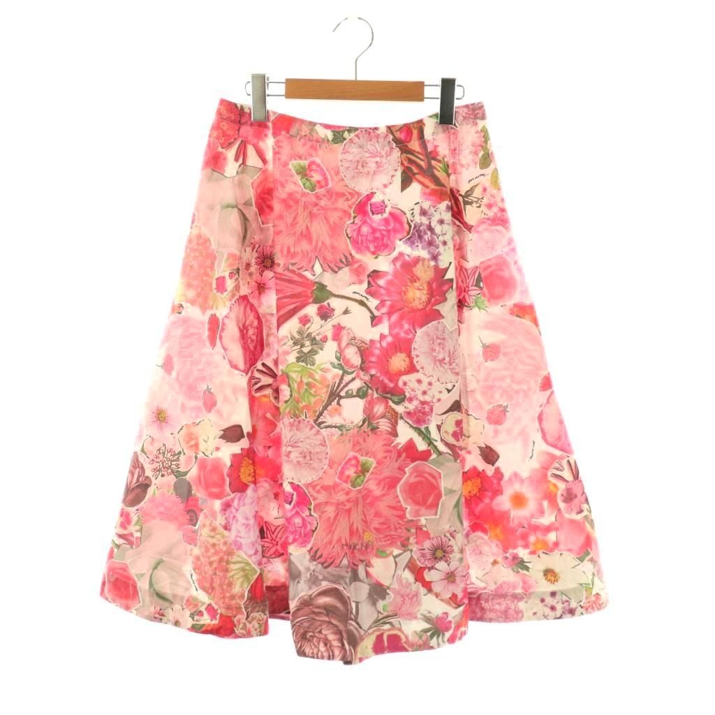 コレクション 美品 レオナール カンカン花柄大判ストール ビジュー