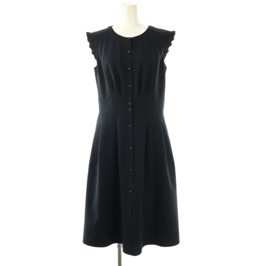 【中古】トッカ TOCCA 25AW FLAPPING OF BUTTERFLY ワンピース ロング ノースリーブ 2 ネイビー /HK ■OS レディース トッカ TOCCA 25AW FLAPPING OF BUTTERFLY ワンピース ロング