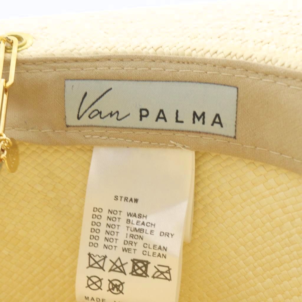 【中古】ヴァン パルマ LIVY CHAIN STRAW HATハット 帽子 M ベージュ /SR■ レディース ヴァン パルマ VAN PALMA 23SS MUSE de Deuxieme Classe取り扱い LIVY