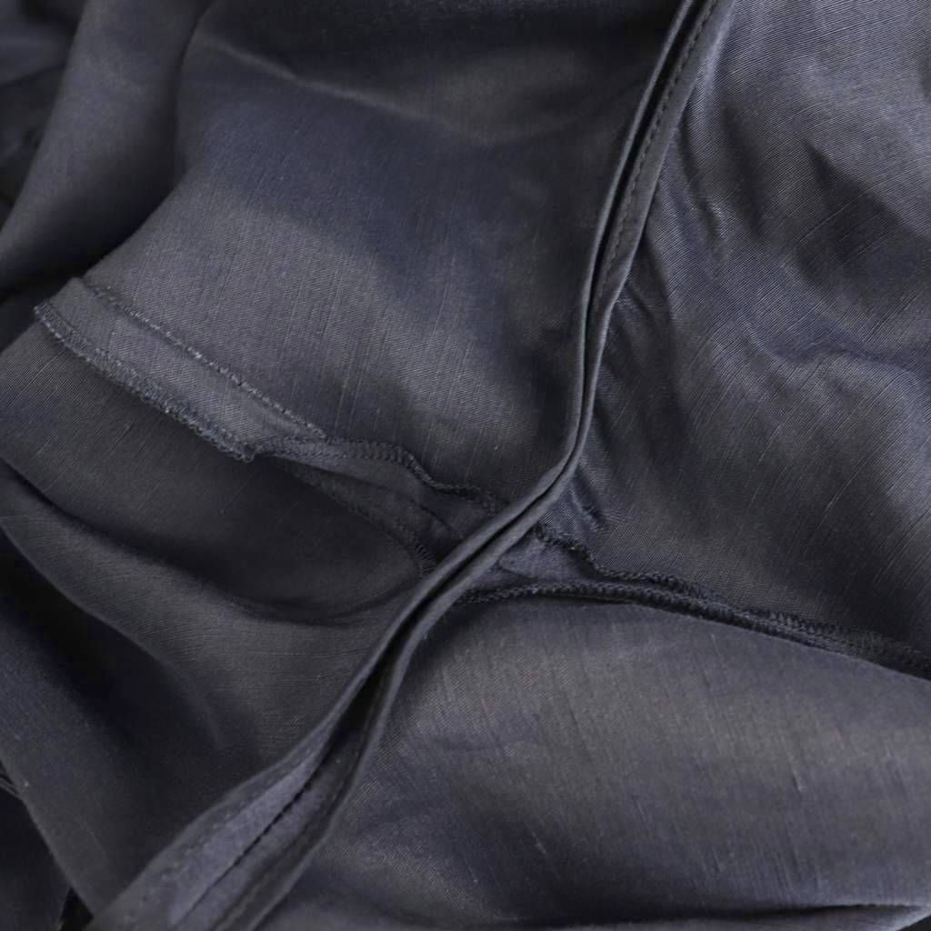 ブラミンク ショップ BLAMINK シルクリネンパンツ タック ジッパー  