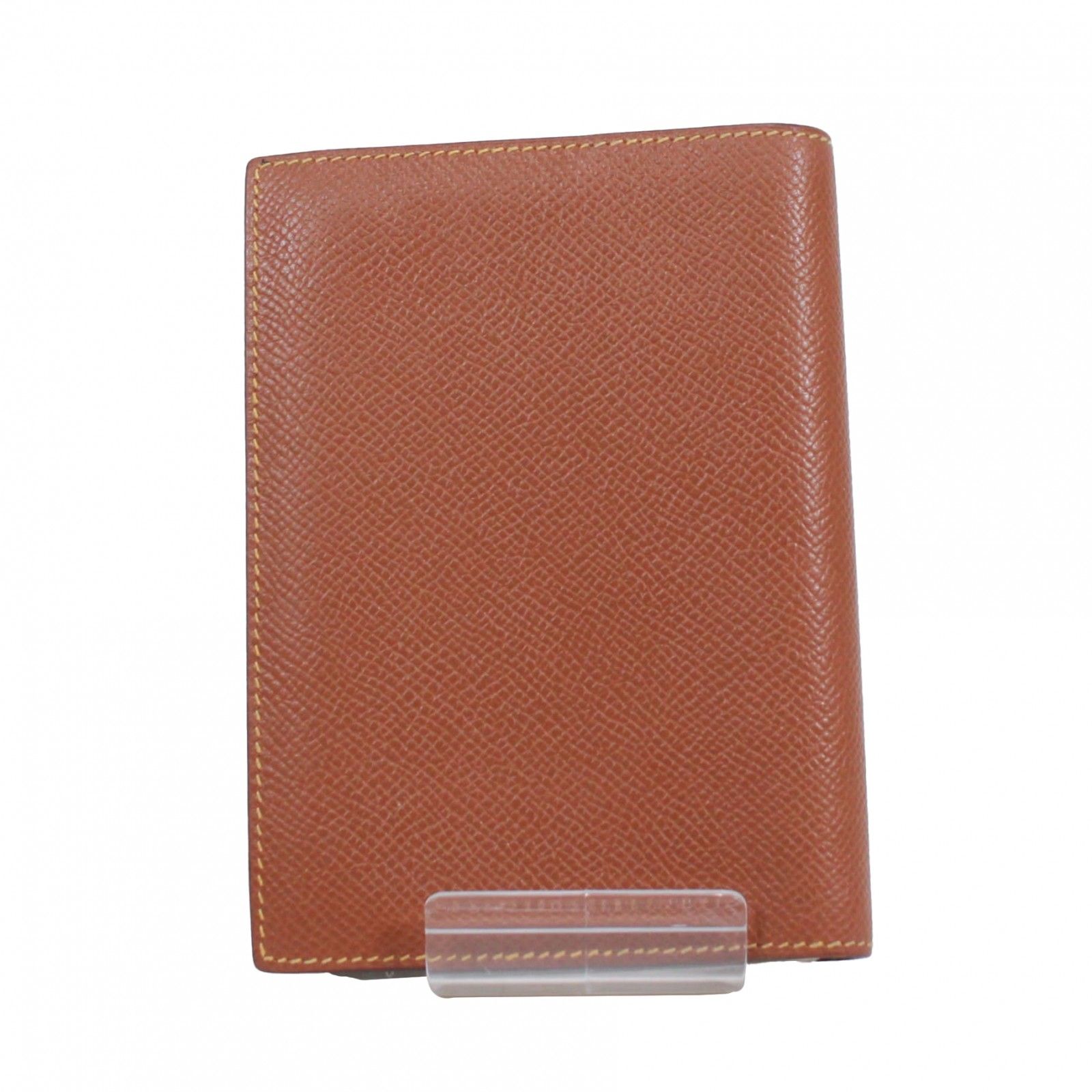 HERMES エルメス アジェンダGM 手帳カバー レザー ブラウン イエロー B刻印 ユニセックス