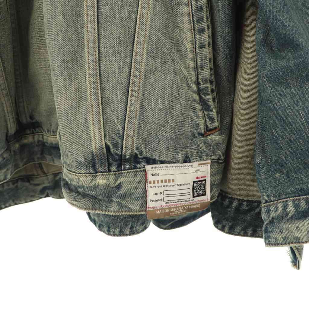 【中古】メゾンミハラヤスヒロ MAISON MIHARA YASUHIRO ポンチョデニムジャケット 38 ブルー /HK ■OS ■SH メゾンミハラヤスヒロ MAISON MIHARA YASUHIRO ポンチョデニム