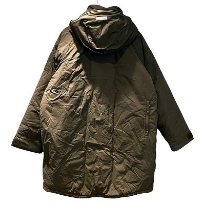 ワイルドシングス ×WIND AND SEA 中綿ジャケット コート ひざ丈 ダブルジップ フード L カーキ -WAS