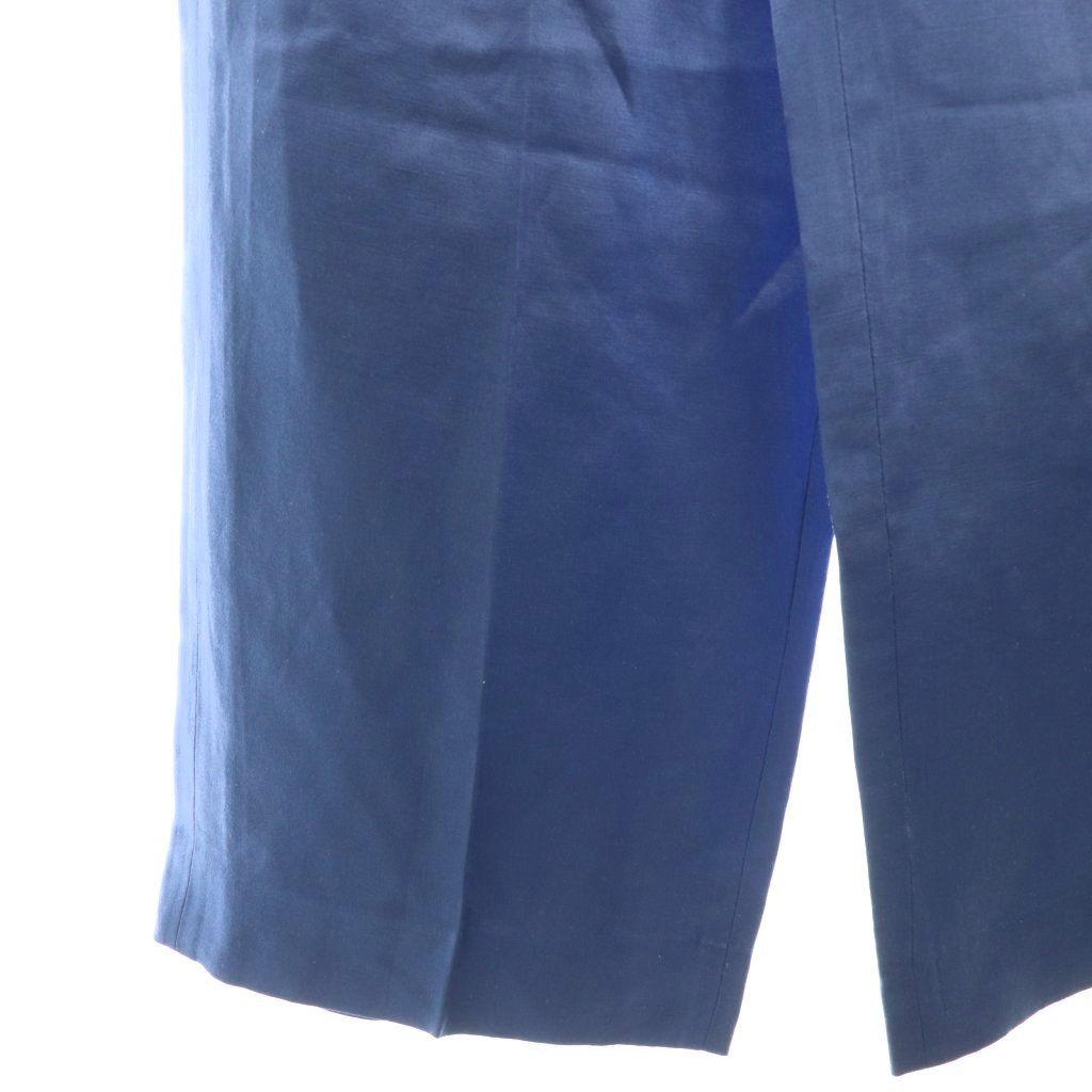 ブラミンク BLAMINK シルクリネンパンツ タック ジッパーフライ 36  