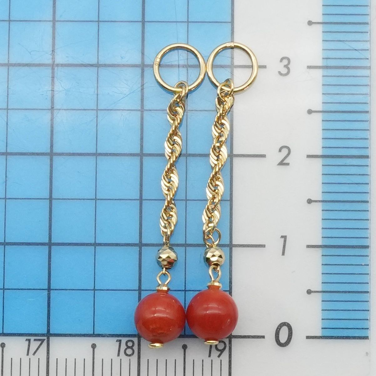 美品 GSTV サンゴ K18 ピアリングチャーム コーラル/25-2578S - メルカリ