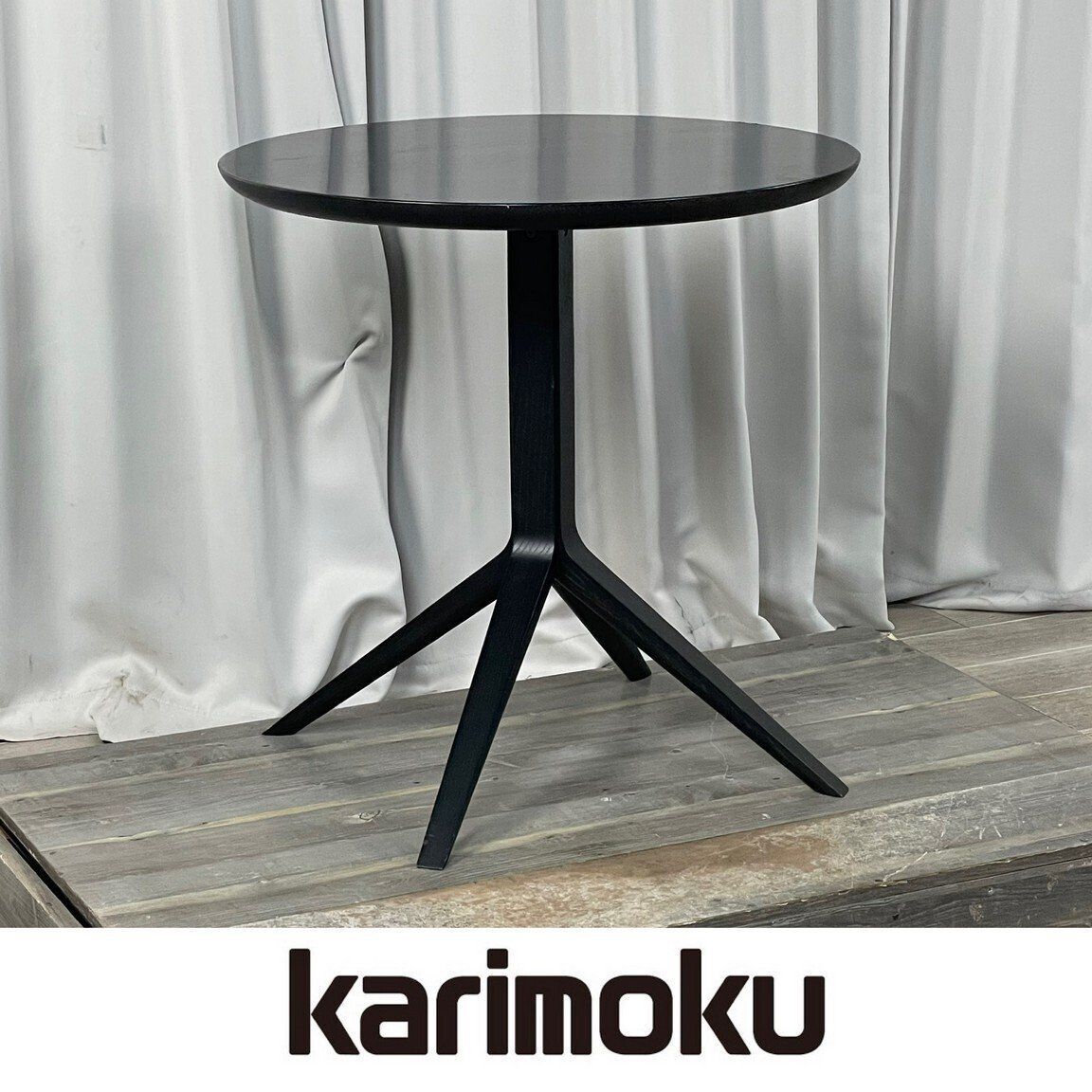 GQ 95 カリモク ニュー ラウンド テーブル 丸 ダイニング カフェ コーヒー 神奈川県秦野市 A 3