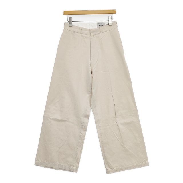YAECA CHINO CLOTH PANTS WIDE ワイド 60602 チノパンツ ベージュ レディース ヤエカ 5 1124 G∞