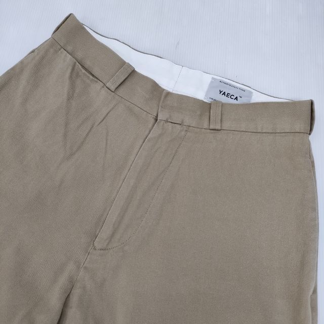  YAECA CHINO CLOTH PANTS WIDE ワイド 60602 チノパンツ ベージュ KHAKI レディース ヤエカ 5 1124 G∞ チノパン パンツ