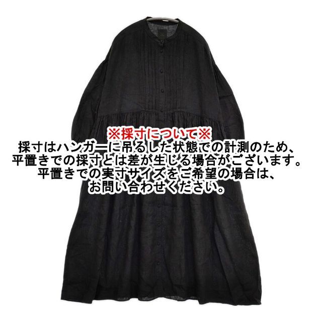  オオカミとフクロウ portom 21068 リネン バンド ワンピース ブラック レディース 5 1124 M∞ 長袖 七分袖 その他