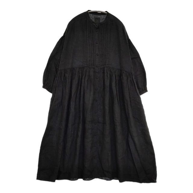 オオカミとフクロウ portom 21068 リネン バンド ワンピース ブラック レディース 5 1124 M∞