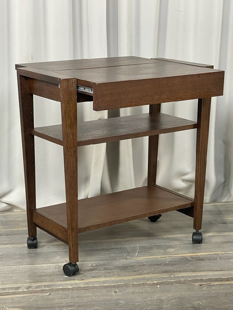 GV14 カリモク ディレトーレ オーク材 キッチン ワゴン サイド