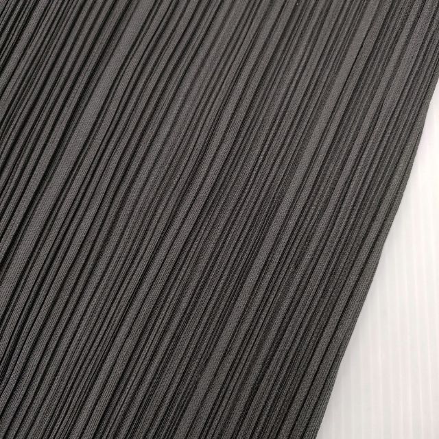 PLEATS PLEASE 裾フリンジ　ワイドパンツ　ブラック　サイズ　4 PLEATS PLEASE（プリーツ プリーズ） 【2024/美品】プリーツプリーズ