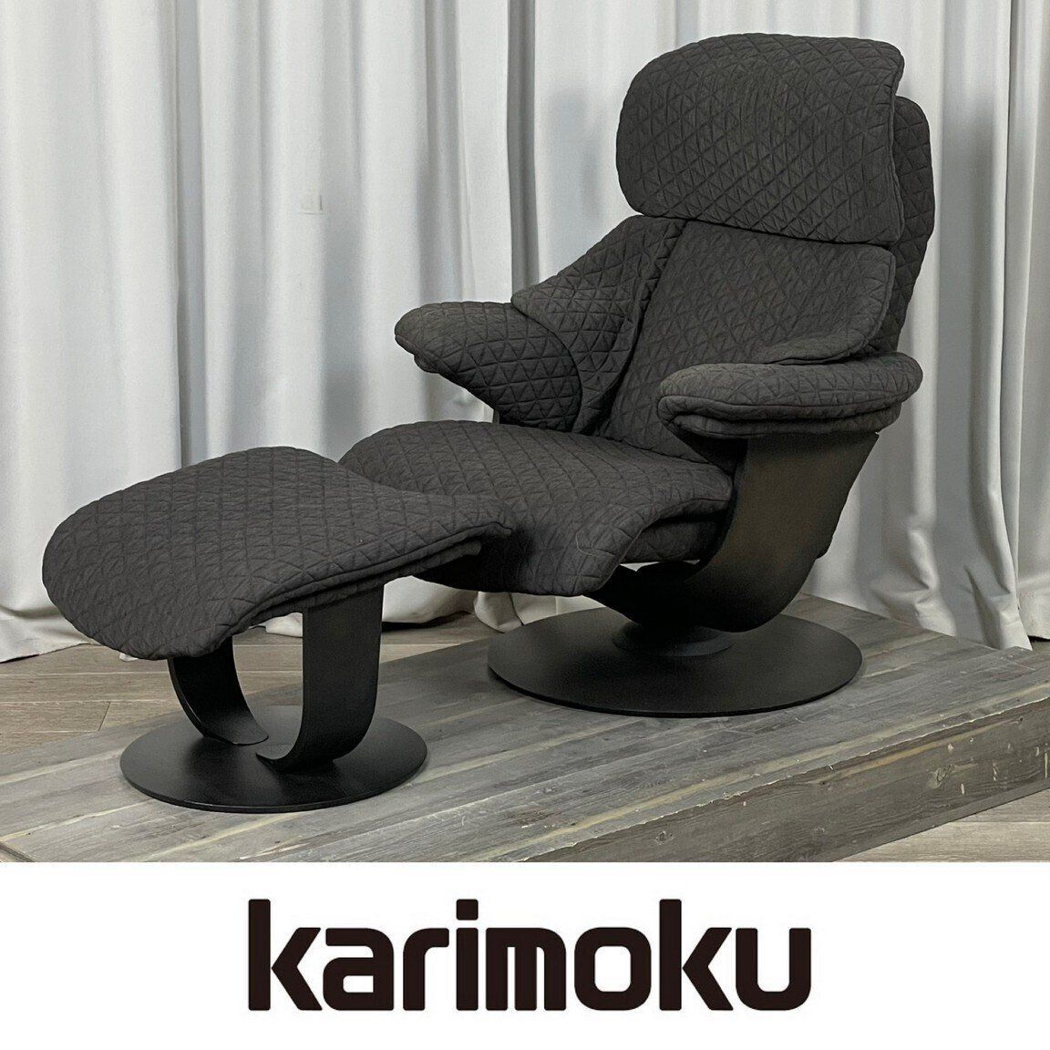 GU 91 カリモク ザ ファースト リクライニング チェア オットマン RU 73 02 １人掛け ソファ １P シングル パーソナル karimoku 41