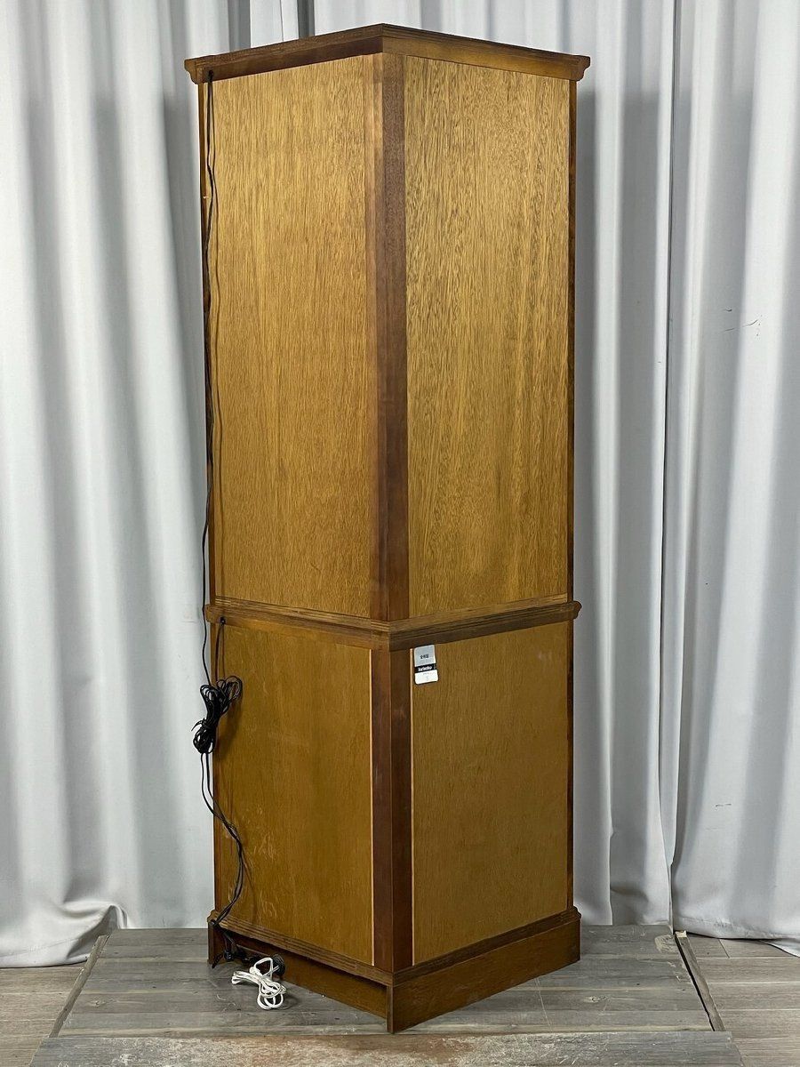 GV20 カリモク コロニアル キュリオケース 飾り棚 ガラス キャビネット