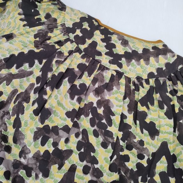 mina perhonen fir tree na3585 コットン 36 ワンピース イエロー