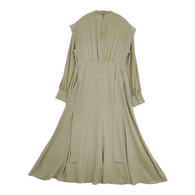 CLANE SQUARE RIBBON リボンドレス ワンピース カーキ レディース クラネ 5 1124 M∞