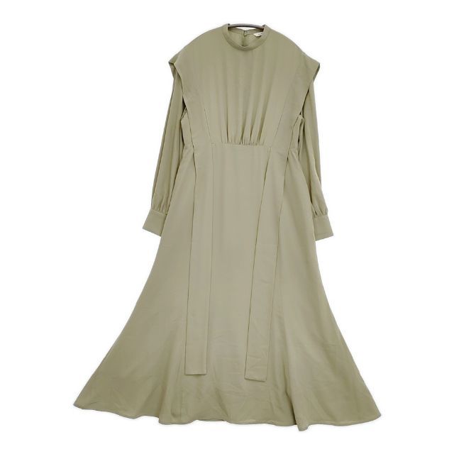 CLANE SQUARE RIBBON リボンドレス ワンピース カーキ レディース クラネ 5 1124 M∞