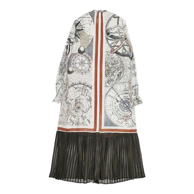 AMERI CRUISE SCARF DRESS ワンピース ホワイト グレー レディース アメリ 5 1124 M∞