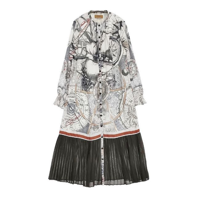 AMERI CRUISE SCARF DRESS ワンピース ホワイト グレー レディース アメリ 5-1124 M∞