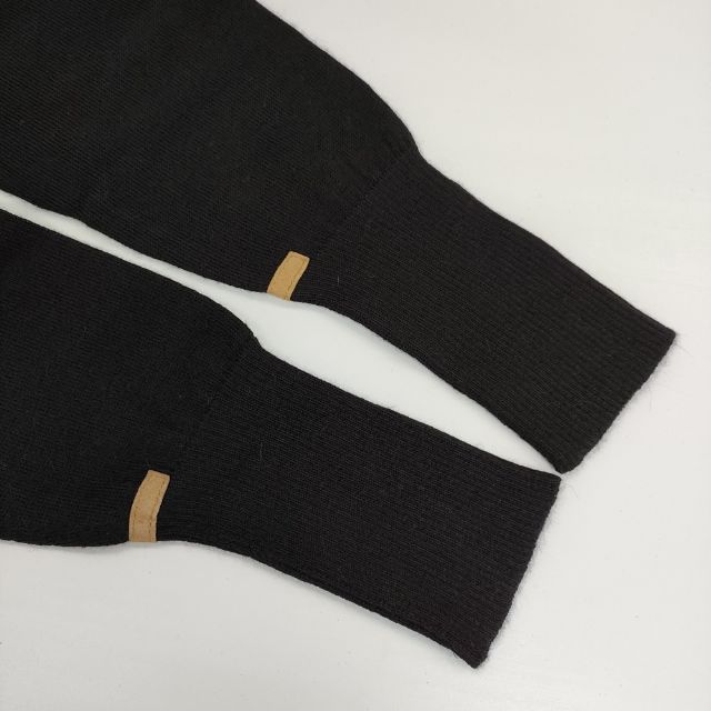 THE INOUE BROTHERS シュプリームロイヤルアルパカ Vネック セーター ニット ブラック メンズ ザイノウエブラザーズ【中古】5-1124T∞ THE INOUE BROTHERS シュプリームロイヤルアルパカ Vネック セーター