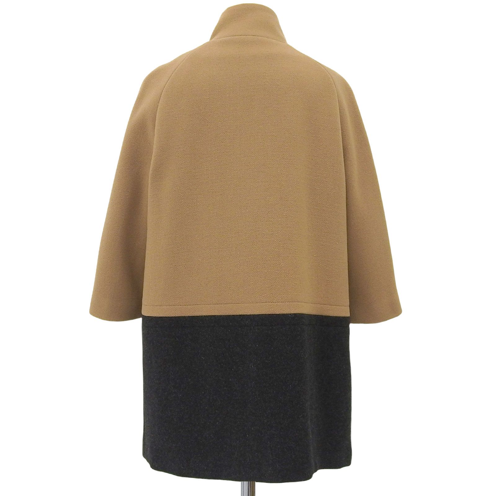 激レア COACH コーチ ダブルブレスト カラー コート チェック 金ボタン 美品△COACH コーチ アンゴラ混 スタンドカラー ダブルブレスト ウール