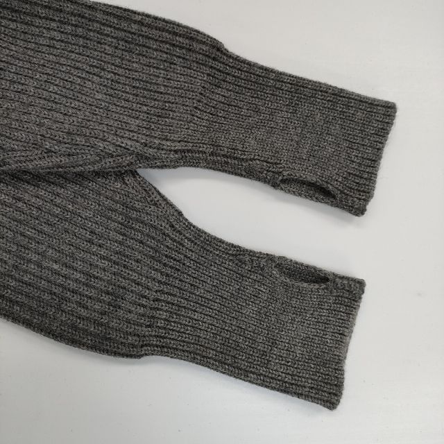 ANDERSEN-ANDERSEN サイズS メリノウール リブ セーター ニット グレー